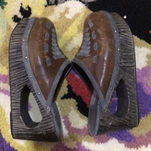 Calleen Cordero - leather platform clogs